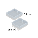 Black Urban Crafter Silicone Jewellery Mould- Square Earring Moulds (Set of 2) Resin Craft