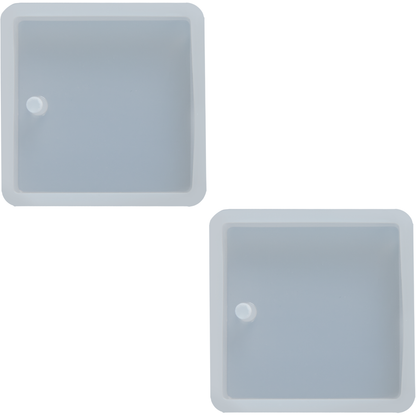 Dark Gray Urban Crafter Silicone Jewellery Mould- Square Earring Moulds (Set of 2) Resin Craft
