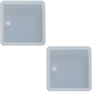 Dark Gray Urban Crafter Silicone Jewellery Mould- Square Earring Moulds (Set of 2) Resin Craft