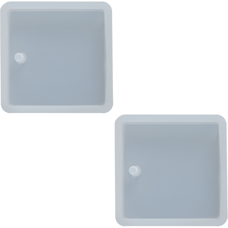 Dark Gray Urban Crafter Silicone Jewellery Mould- Square Earring Moulds (Set of 2) Resin Craft