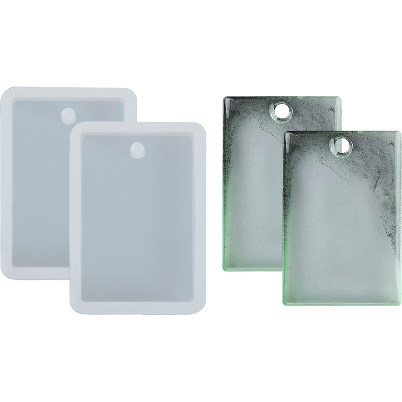 Gray Urban Crafter Earring Moulds-Rectangle (Set of 2) Resin Craft