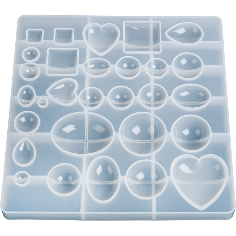 Gray Urban Crafter Resin Mould with Bezel Shapes Resin Craft