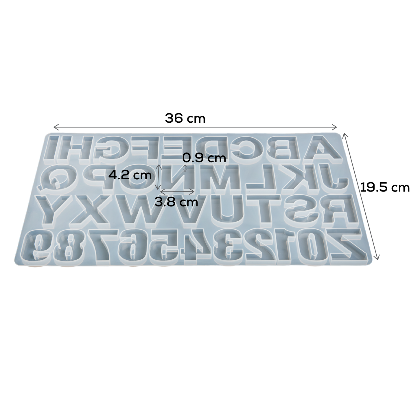 Gray Urban Crafter Silicone Mould-Alphabet & Number Mould Resin Moulds