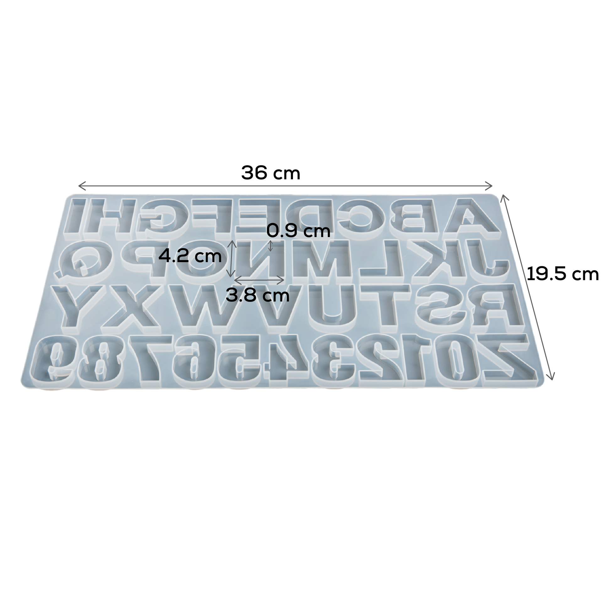 Gray Urban Crafter Silicone Mould-Alphabet & Number Mould Resin Moulds