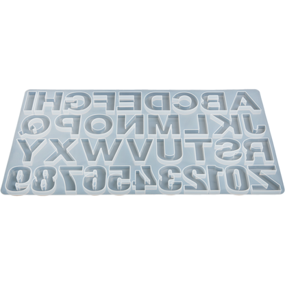 Gray Urban Crafter Silicone Mould-Alphabet & Number Mould Resin Moulds