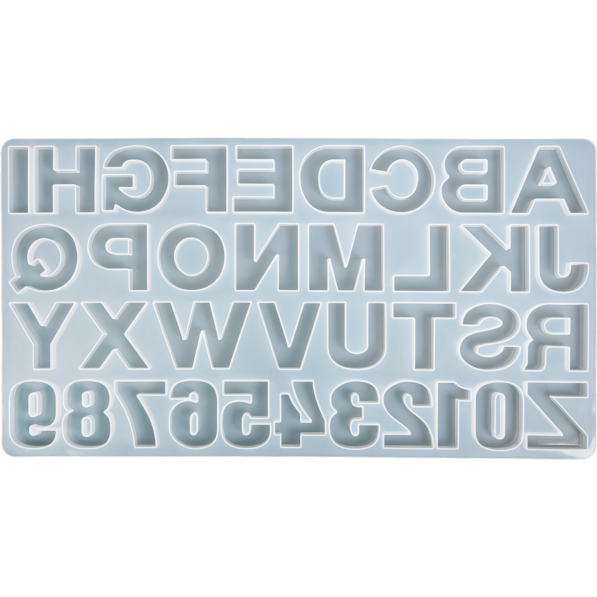 Gray Urban Crafter Silicone Mould-Alphabet & Number Mould Resin Moulds