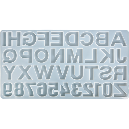 Gray Urban Crafter Silicone Mould-Alphabet & Number Mould Resin Moulds