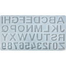 Gray Urban Crafter Silicone Mould-Alphabet & Number Mould Resin Craft