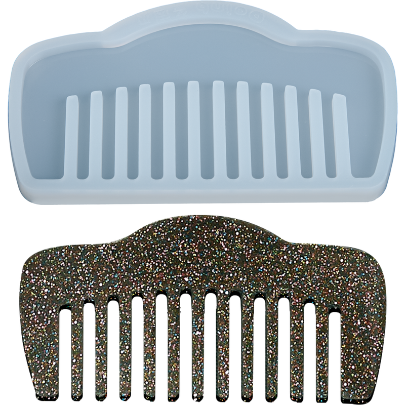 Dark Gray Urban Crafter Resin Mould Hair Comb Mould-Comb 2 Resin Craft