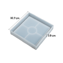 Gray Urban Crafter Coaster Mould-Square Resin Moulds