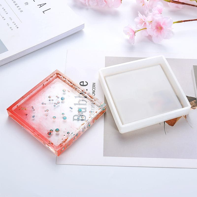 Lavender Urban Crafter Coaster Mould-Square Resin Moulds