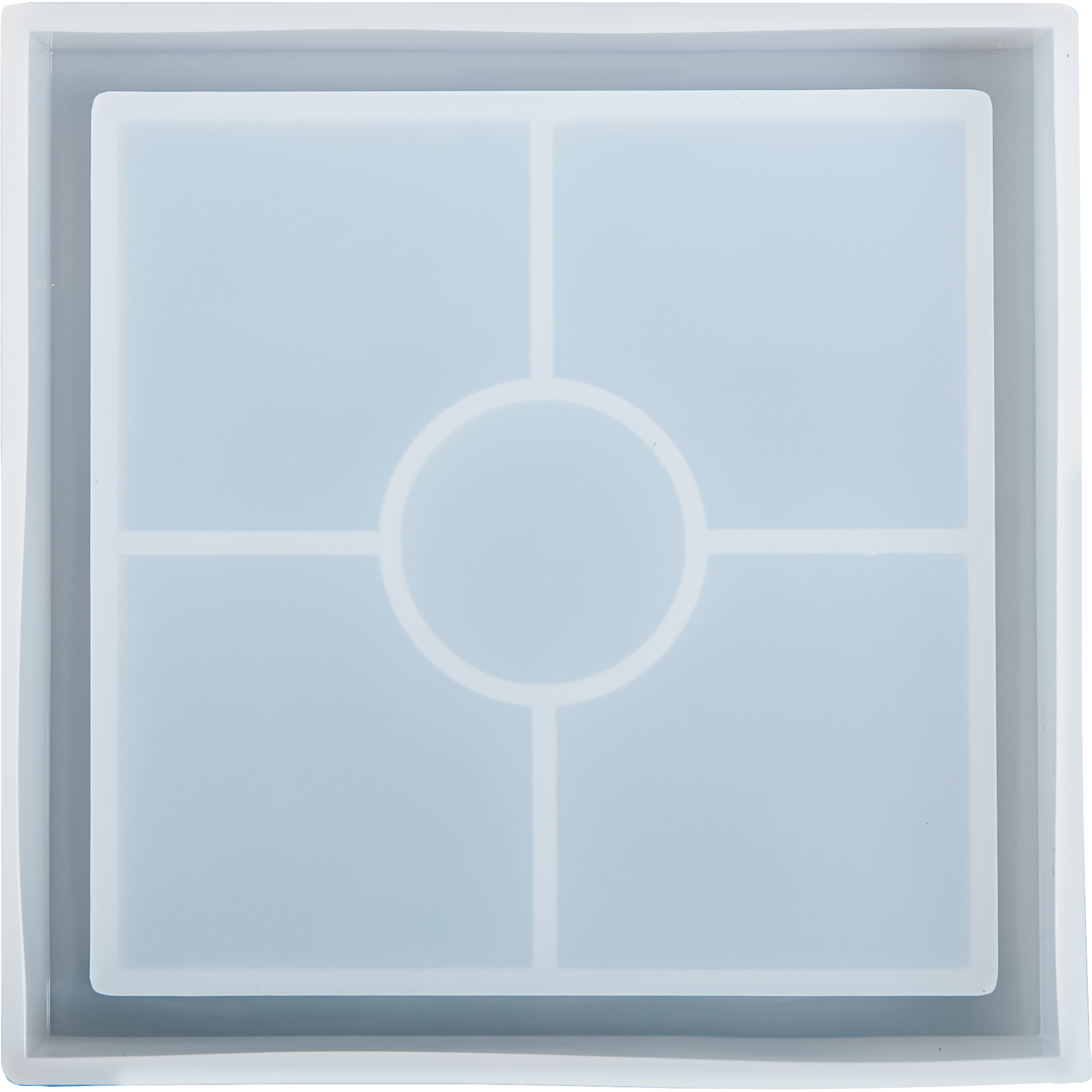 Light Steel Blue Urban Crafter Coaster Mould-Square Resin Moulds