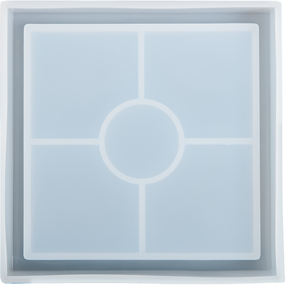 Light Steel Blue Urban Crafter Coaster Mould-Square Resin Moulds