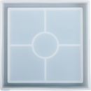 Light Steel Blue Urban Crafter Coaster Mould-Square Resin Moulds