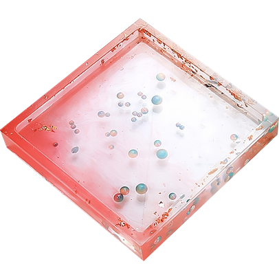 Misty Rose Urban Crafter Coaster Mould-Square Resin Craft