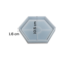 Dark Gray Urban Crafter Resin Mould Hexagon Edged Coaster Resin Craft
