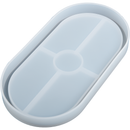 Light Gray Urban Crafter Silicone Mould Oval Dish-Clear Resin Moulds