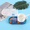 Light Blue Urban Crafter Silicone Mould Oval Dish-Clear Resin Moulds
