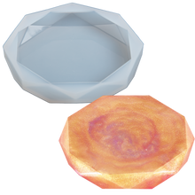 Gray Urban Crafter Silicone Coaster Mould Coasters-Diamond Round, Small Resin Moulds