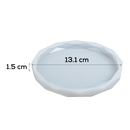 Light Gray Urban Crafter Silicone Coaster Mould-Diamond Round, Large Resin Craft