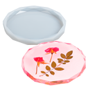 Light Gray Urban Crafter Silicone Coaster Mould-Diamond Round, Large Resin Craft