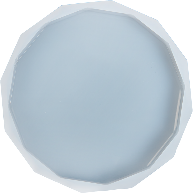 Light Steel Blue Urban Crafter Silicone Coaster Mould-Diamond Round, Large Resin Craft