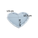 Light Steel Blue Urban Crafter Silicone Mould-Diamond Heart, Large Resin Craft