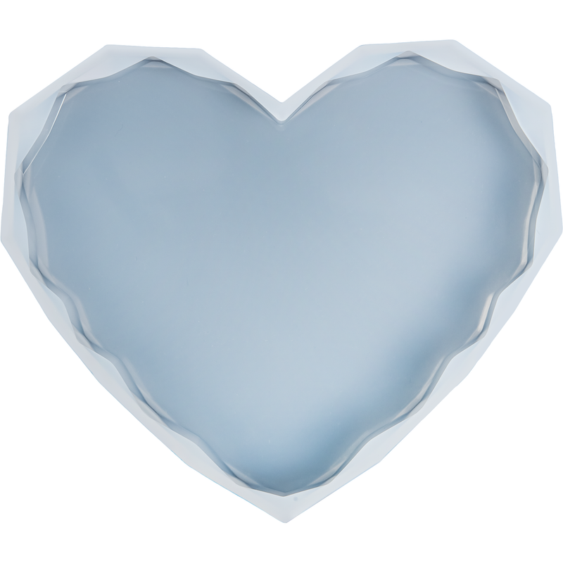 Light Steel Blue Urban Crafter Silicone Mould-Diamond Heart, Large Resin Craft
