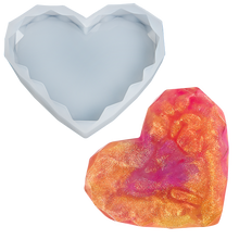 Gray Urban Crafter Silicone Mould-Diamond Heart, Small Resin Moulds