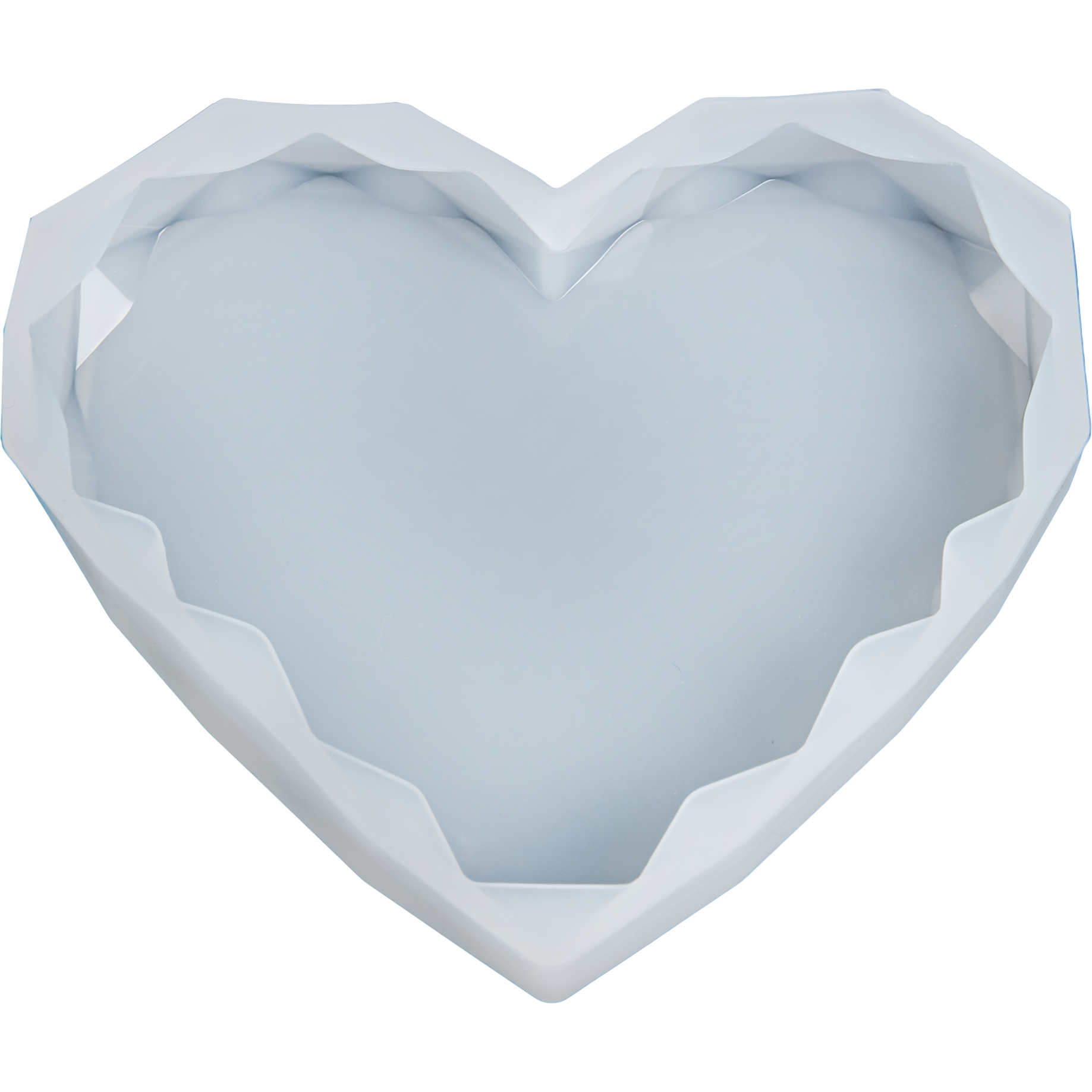 Light Steel Blue Urban Crafter Silicone Mould-Diamond Heart, Small Resin Moulds