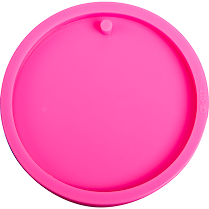 Hot Pink Urban Crafter Round Keyring Mould-Round Keyring, Large Resin Craft