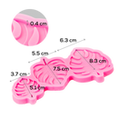Light Pink Urban Crafter Resin Mould 3 Monstera Leaves Resin Craft