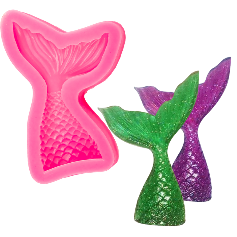 Sea Green Urban Crafter Mermaid Tail Silicone Mould-Large Resin Craft