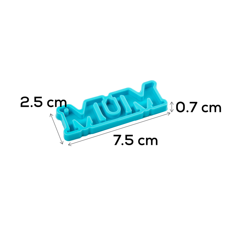 Dark Turquoise Urban Crafter Keyring Mould-Mum Resin Craft