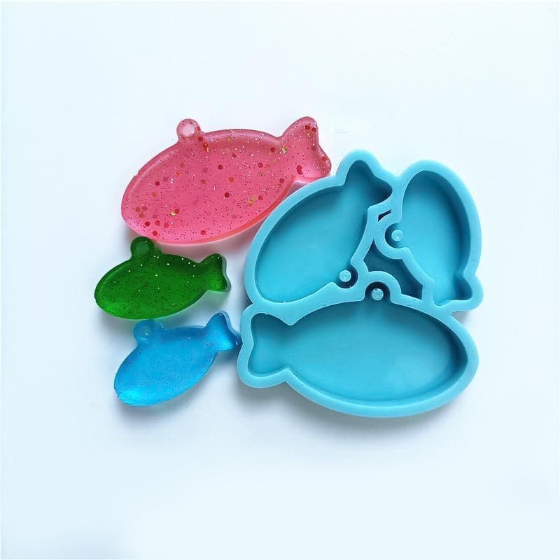 Light Sea Green Urban Crafter Assorted Pet Tags Mould-Fish Resin Craft