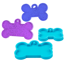 Medium Orchid Urban Crafter Assorted Pet Tags Mould-Dog Bone Resin Moulds