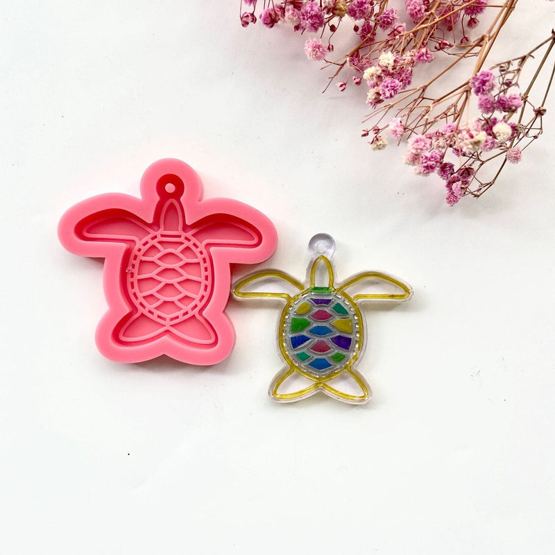 Misty Rose Urban Crafter Silicone Keyring Mould - Turtle Resin Craft