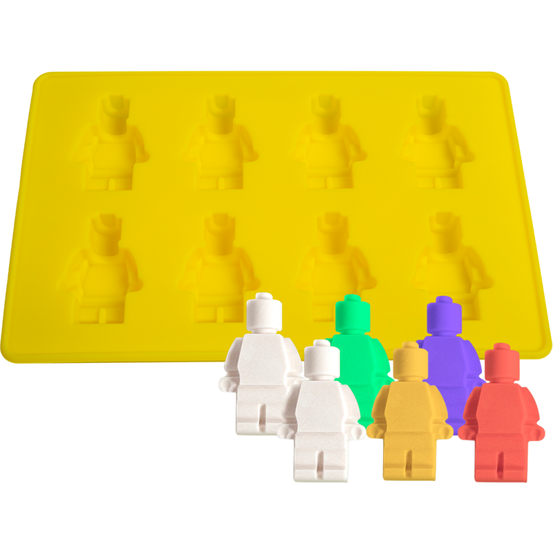 Gold Urban Crafter Silicone Brick Moulds-Yellow Men, Mould 3 Resin Craft