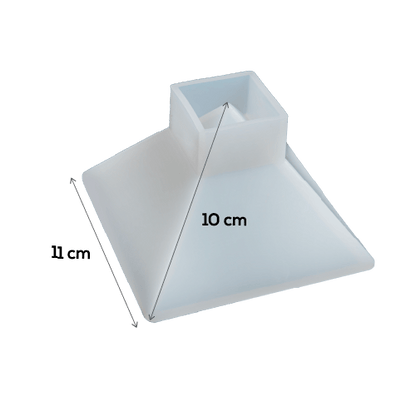 Gray Urban Crafter Resin Silicone Mould-Pyramid, Large Resin Moulds