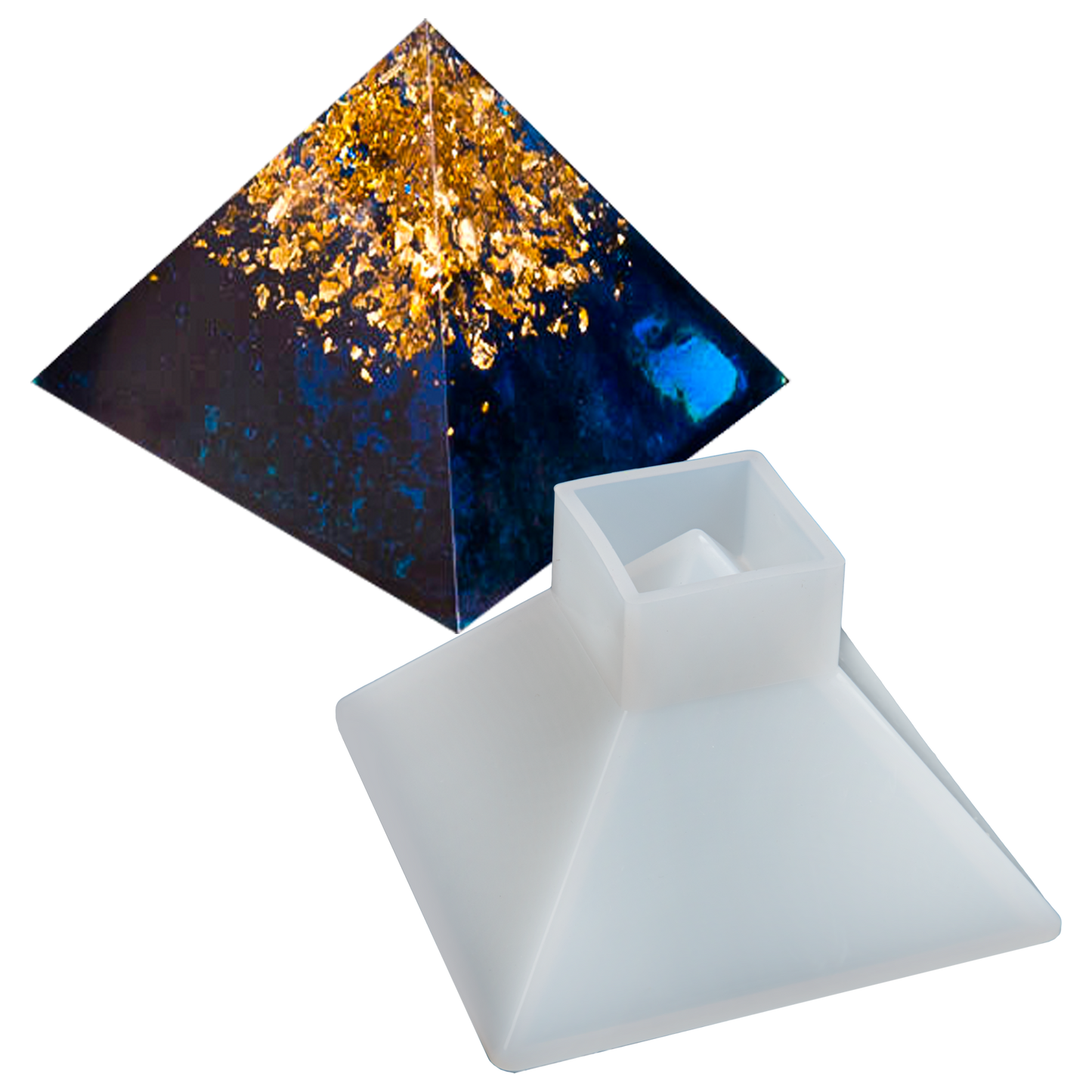 Dark Slate Gray Urban Crafter Resin Silicone Mould-Pyramid, Large Resin Moulds