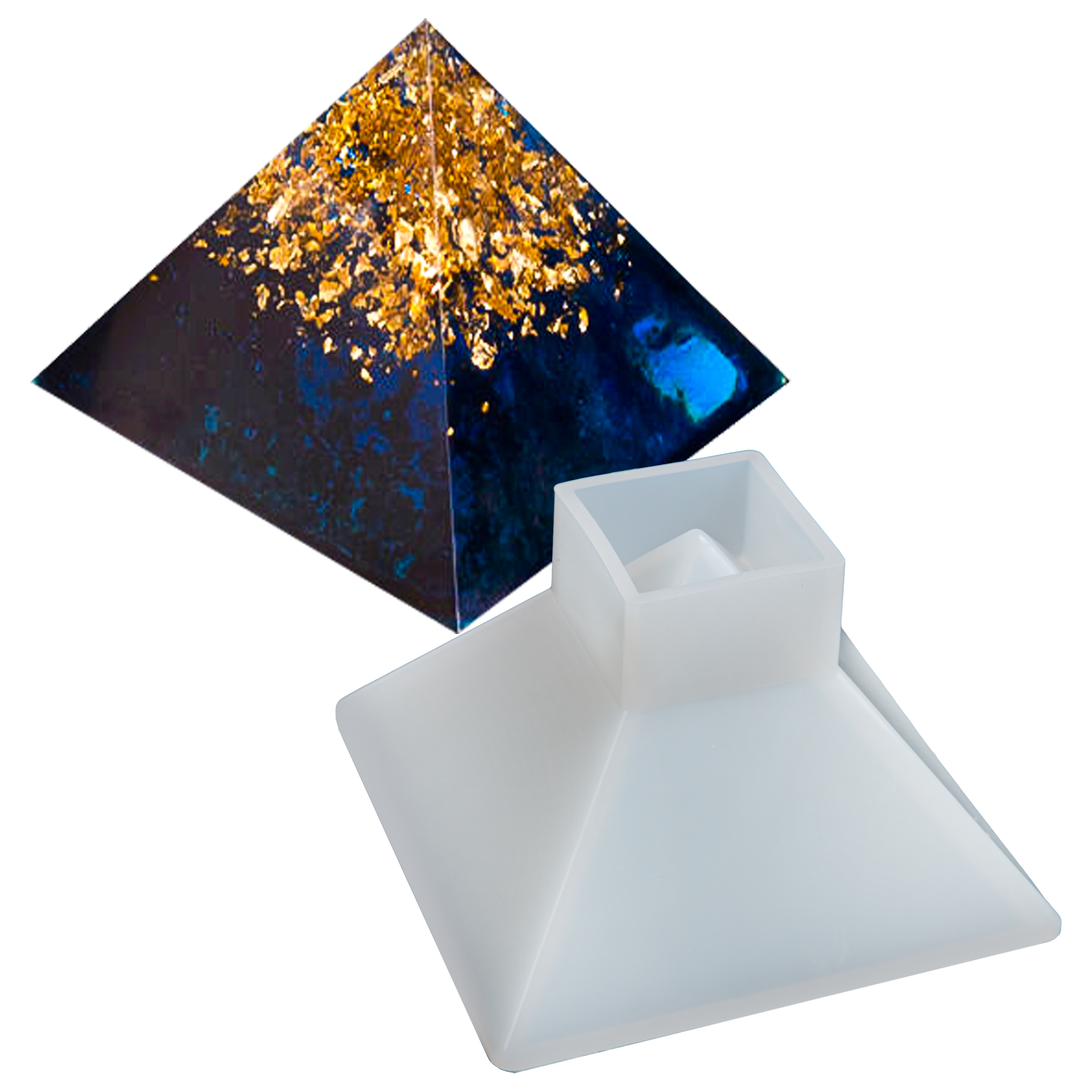 Dark Slate Gray Urban Crafter Resin Silicone Mould-Pyramid, Large Resin Moulds
