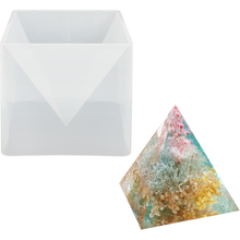 Light Gray Urban Crafter Pyramid Silicone Mould-Extra Large Resin Moulds