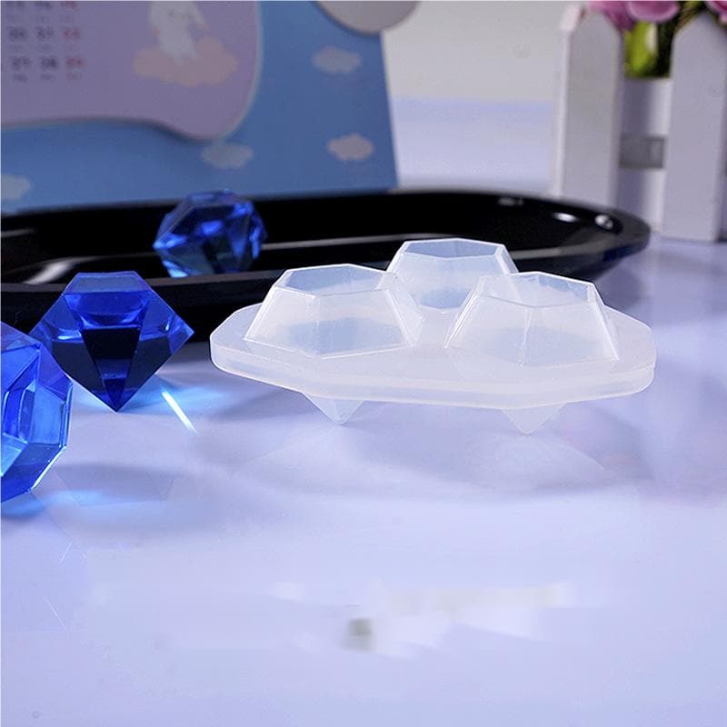 Light Steel Blue Urban Crafter Crystal Mould (3 Piece) Resin Craft