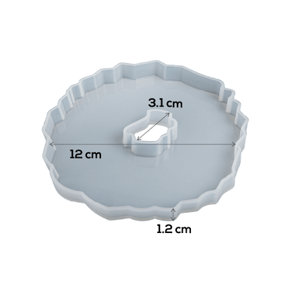 Gray Urban Crafter Silicone Mould Geode Coaster-Coaster D2 Resin Craft