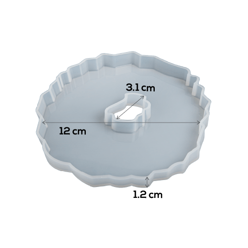 Gray Urban Crafter Silicone Mould Geode Coaster-Coaster D2 Resin Craft