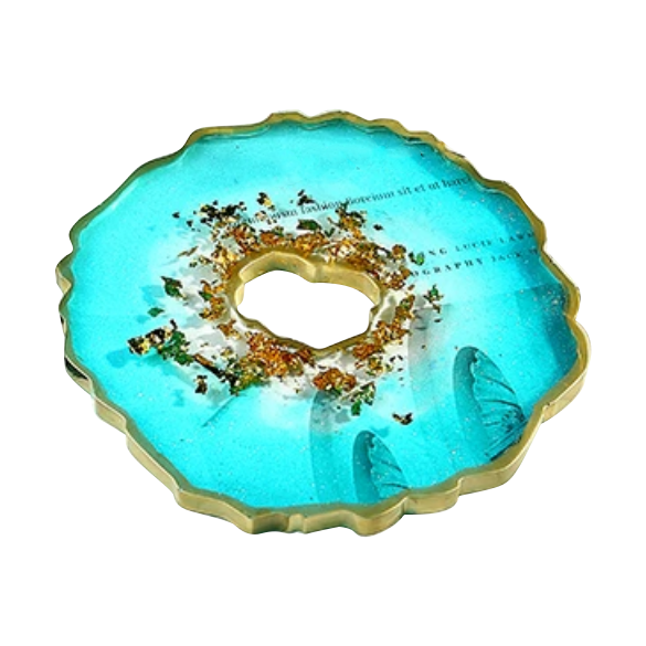 Turquoise Urban Crafter Silicone Mould Geode Coaster-Coaster D2 Resin Craft