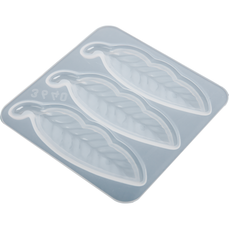 Gray Urban Crafter Hair Clip Mould-Feathers Resin Craft Moulds