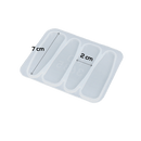 Light Gray Urban Crafter Hair Clip Mould-Solid Shapes Resin Craft