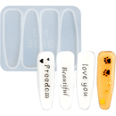 Light Gray Urban Crafter Hair Clip Mould-Solid Shapes Resin Craft