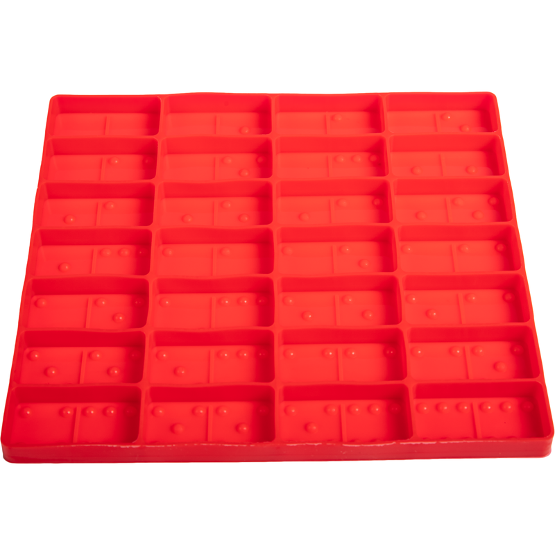 Orange Red Urban Crafter Silicone Mould-Dominoes Mould, Medium Resin Craft